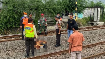 Kecelakaan Kereta Api di Bekasi, Warga Tewas di Belakang Pasar Baru